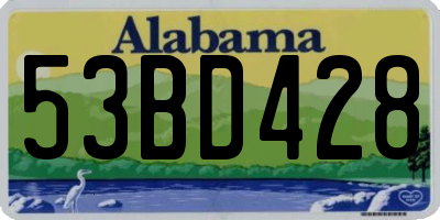 AL license plate 53BD428