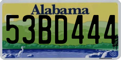AL license plate 53BD444