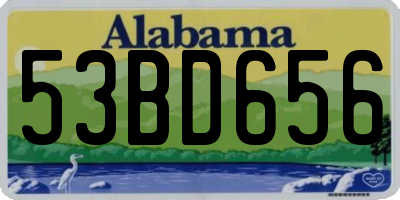 AL license plate 53BD656