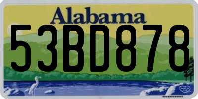 AL license plate 53BD878