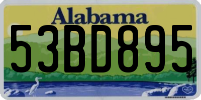AL license plate 53BD895