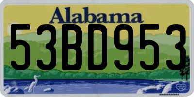 AL license plate 53BD953