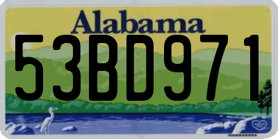 AL license plate 53BD971