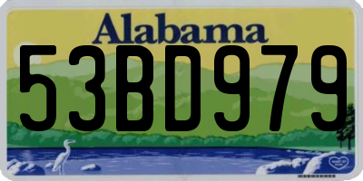 AL license plate 53BD979