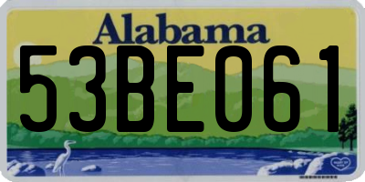 AL license plate 53BE061