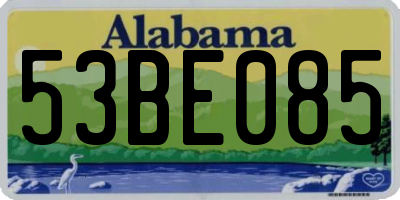 AL license plate 53BE085