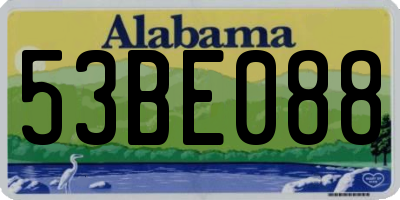 AL license plate 53BE088