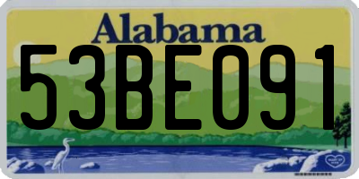 AL license plate 53BE091