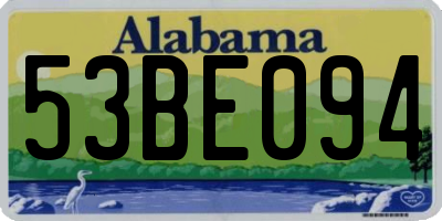 AL license plate 53BE094