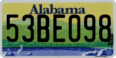 AL license plate 53BE098
