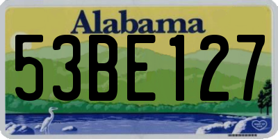 AL license plate 53BE127