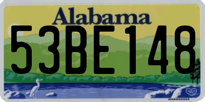 AL license plate 53BE148