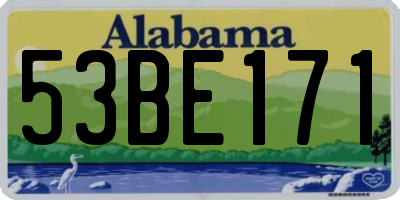 AL license plate 53BE171