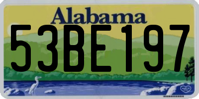 AL license plate 53BE197
