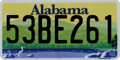 AL license plate 53BE261