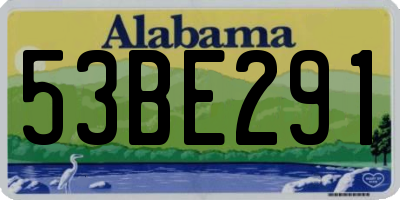 AL license plate 53BE291