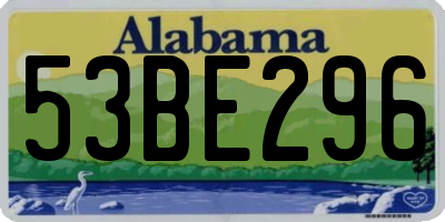 AL license plate 53BE296