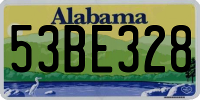 AL license plate 53BE328