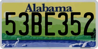 AL license plate 53BE352