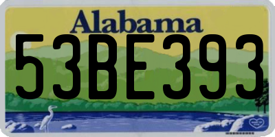 AL license plate 53BE393