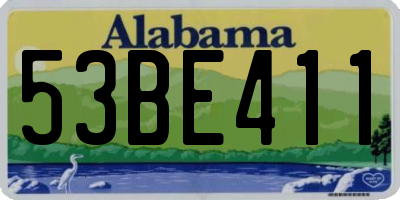 AL license plate 53BE411