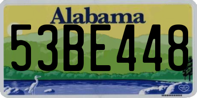 AL license plate 53BE448