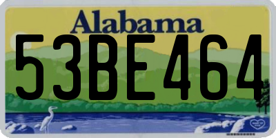 AL license plate 53BE464