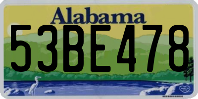 AL license plate 53BE478