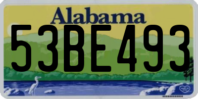 AL license plate 53BE493