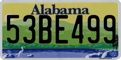 AL license plate 53BE499