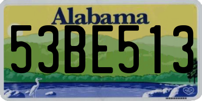 AL license plate 53BE513
