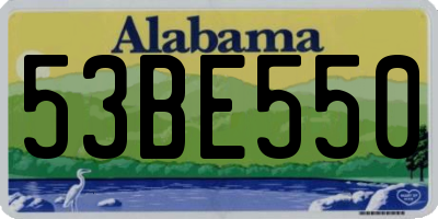 AL license plate 53BE550