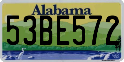 AL license plate 53BE572