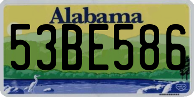 AL license plate 53BE586