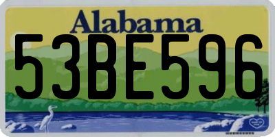 AL license plate 53BE596