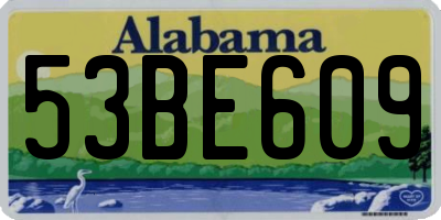AL license plate 53BE609