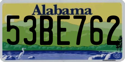 AL license plate 53BE762