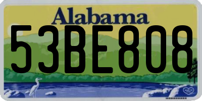 AL license plate 53BE808