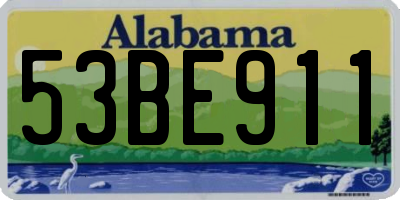 AL license plate 53BE911