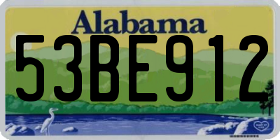 AL license plate 53BE912