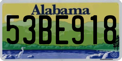 AL license plate 53BE918