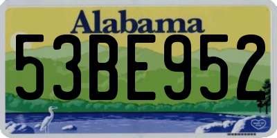 AL license plate 53BE952