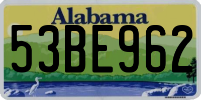 AL license plate 53BE962
