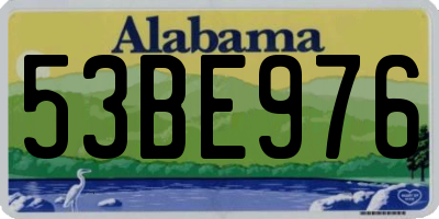AL license plate 53BE976