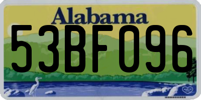 AL license plate 53BF096
