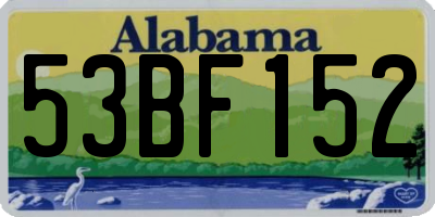AL license plate 53BF152
