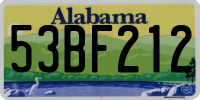 AL license plate 53BF212
