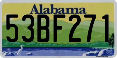 AL license plate 53BF271