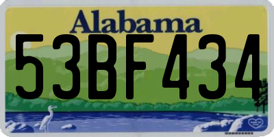 AL license plate 53BF434
