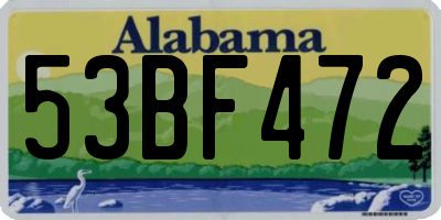 AL license plate 53BF472